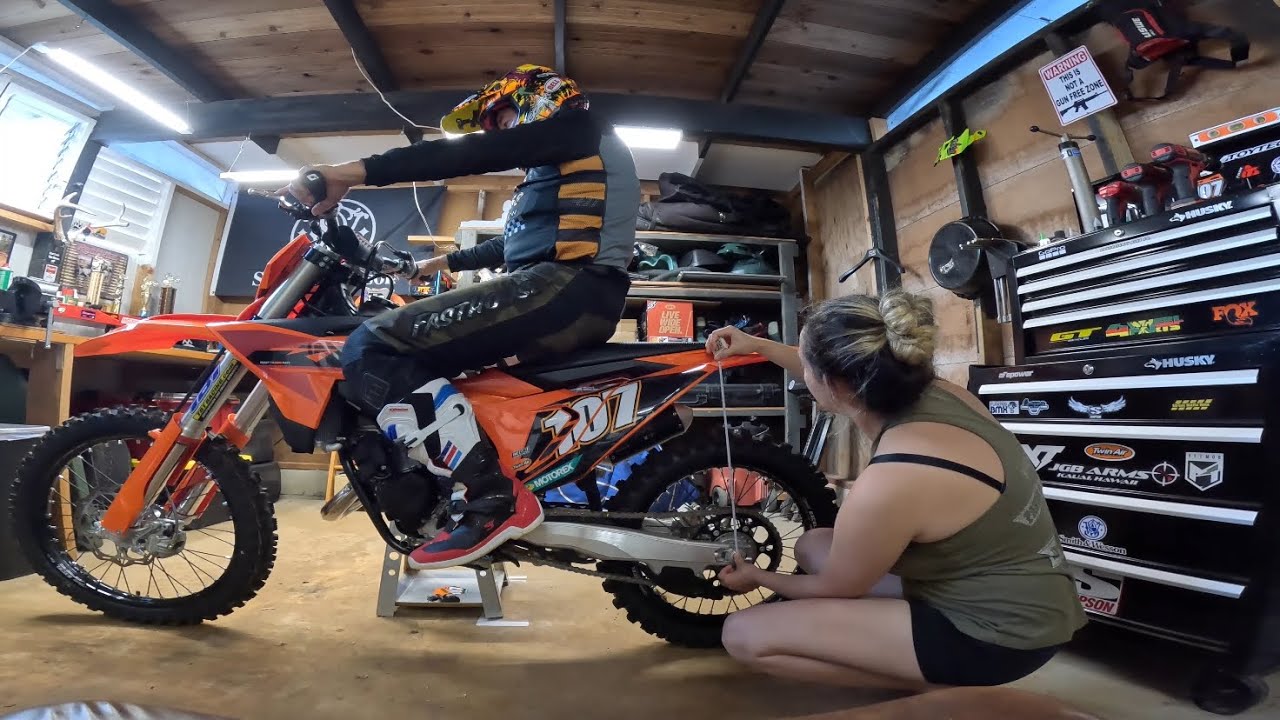 How to Set Race Sag on a 2025 KTM 150 SX