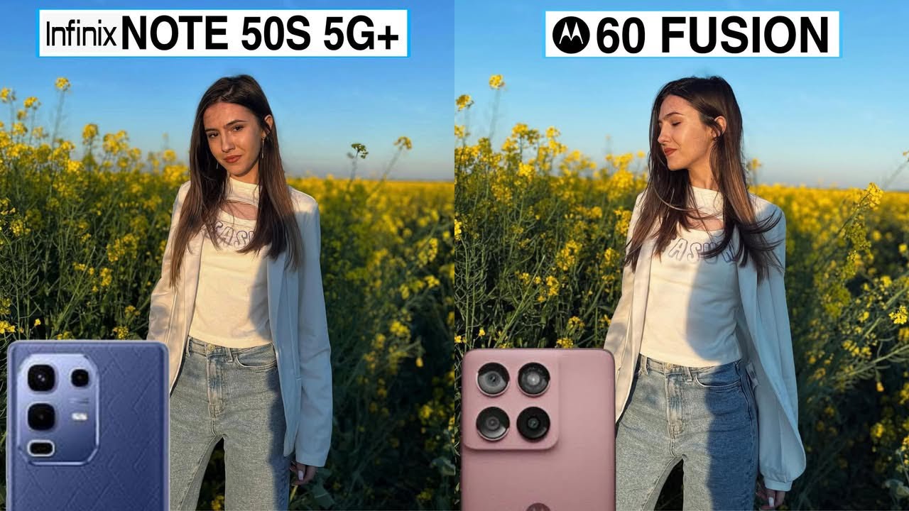 Сравнение камер Infinix Note 50S 5G и Motorola Edge 60 Fusion