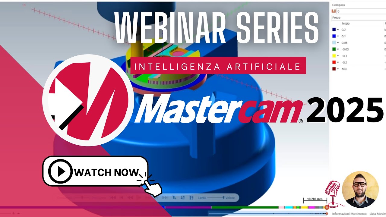 CAM Assist in Mastercam: Ottimizza la tua Produzione con l'Intelligenza Artificiale| WEBINAR