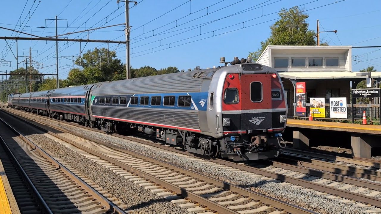 Railfanning Amtrak & NJT at Princeton Junction 9-14-25: 9635, 621, 3 Avelia sets, insane horn shows!