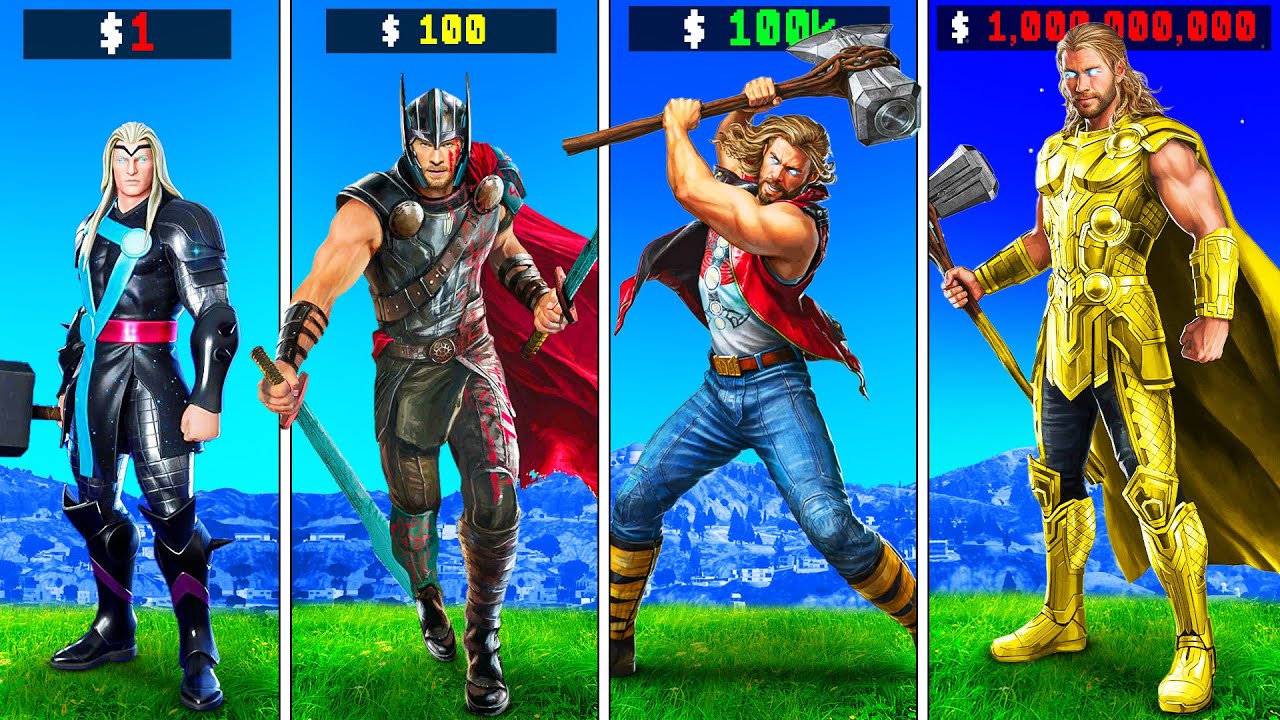 $1 THOR SUIT to $1,000,000,000 in GTA 5