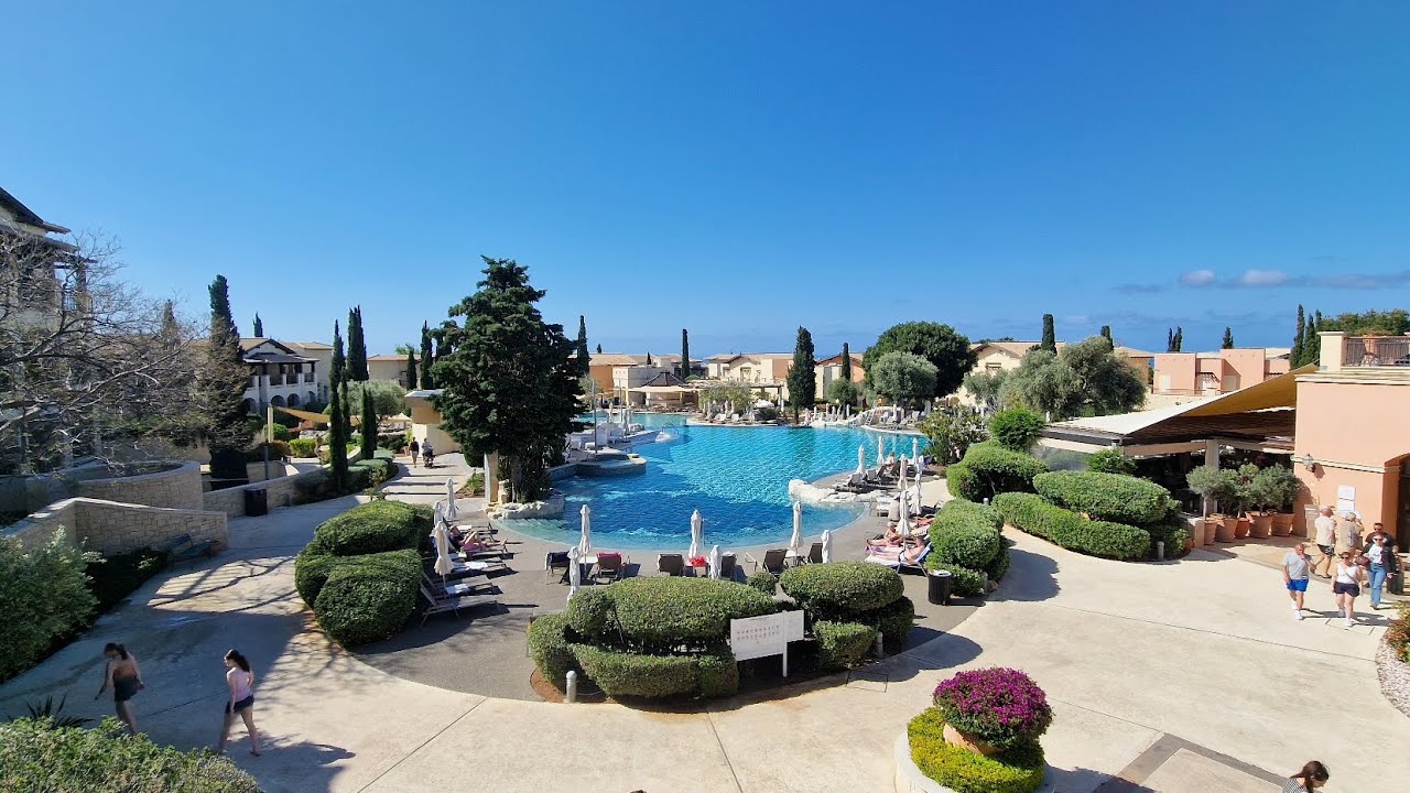 Aphrodite hills resort cyprus early morning walk round and room tour,  May 2025
