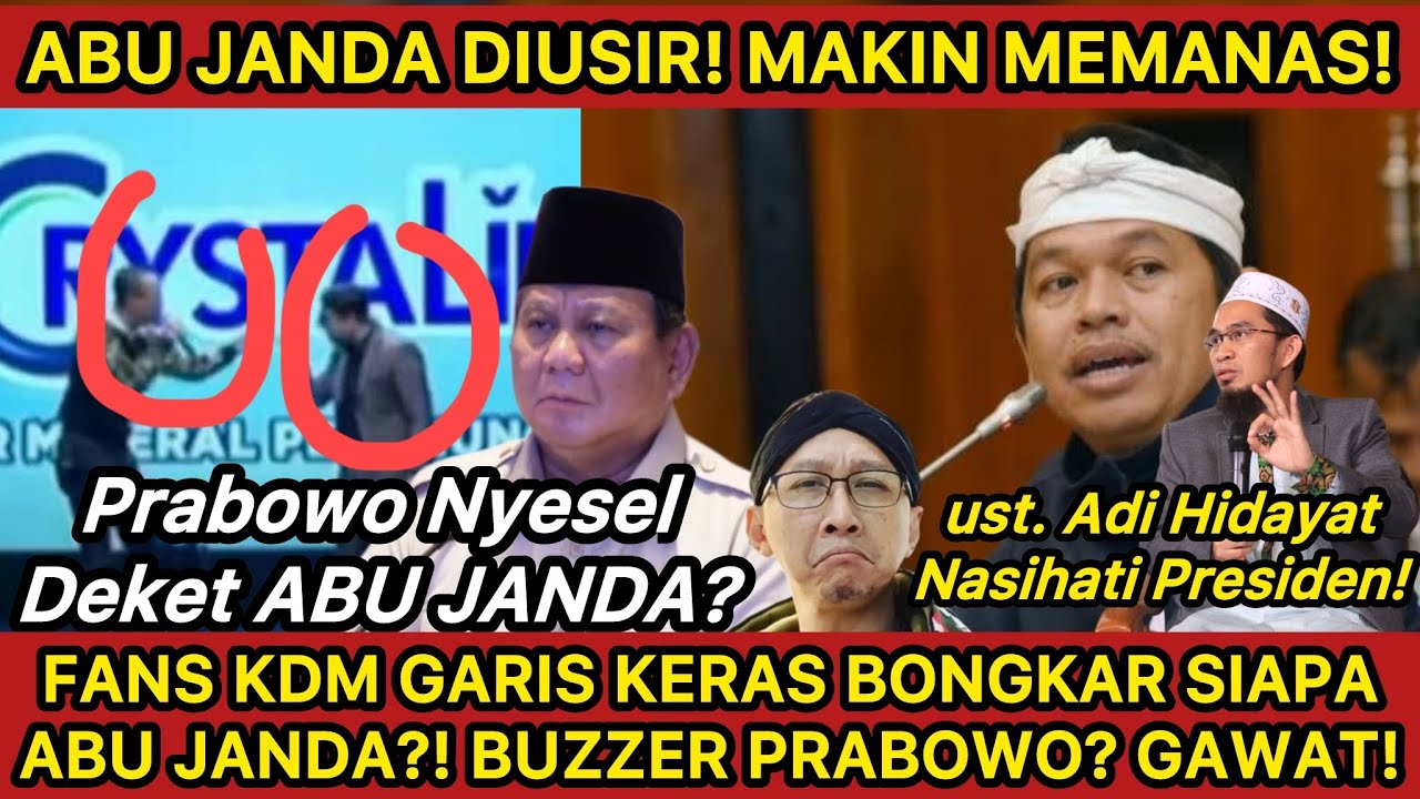 ABU JANDA DIUSIR‼️FANS BERAT KDM BONGKAR SIAPA SEBENARNYA ABU JANDA + ABU GOSOK⁉️UAH TURUN TANGAN!!