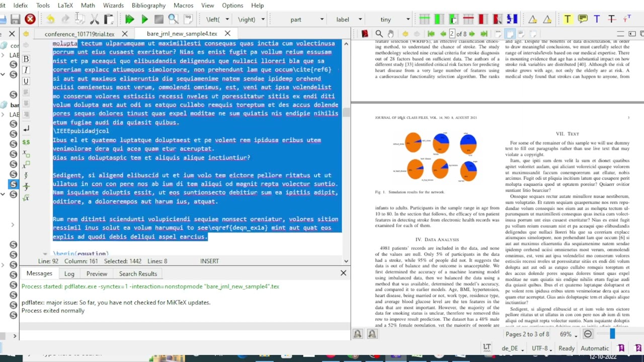 How to convert the word paper into IEEE journal Latex format