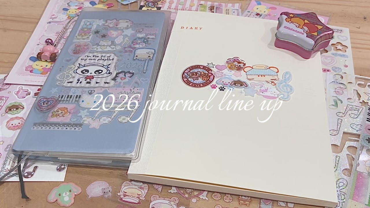 my 2026 journal lineup ᯓ★ | hobonichi weeks + midori diary