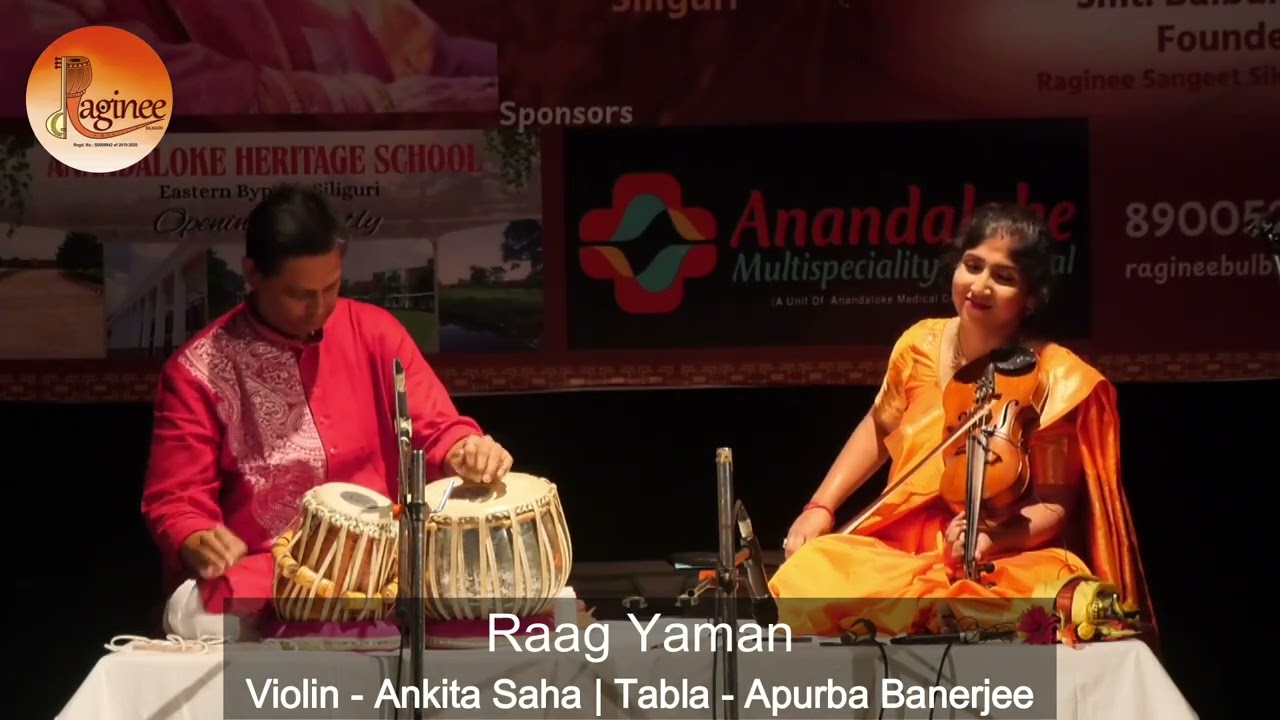 Raag Yaman | Violin: Ankita Saha | Tabla: Apurba Banerjee | Raginee Siliguri | Shraddhanjali 2025