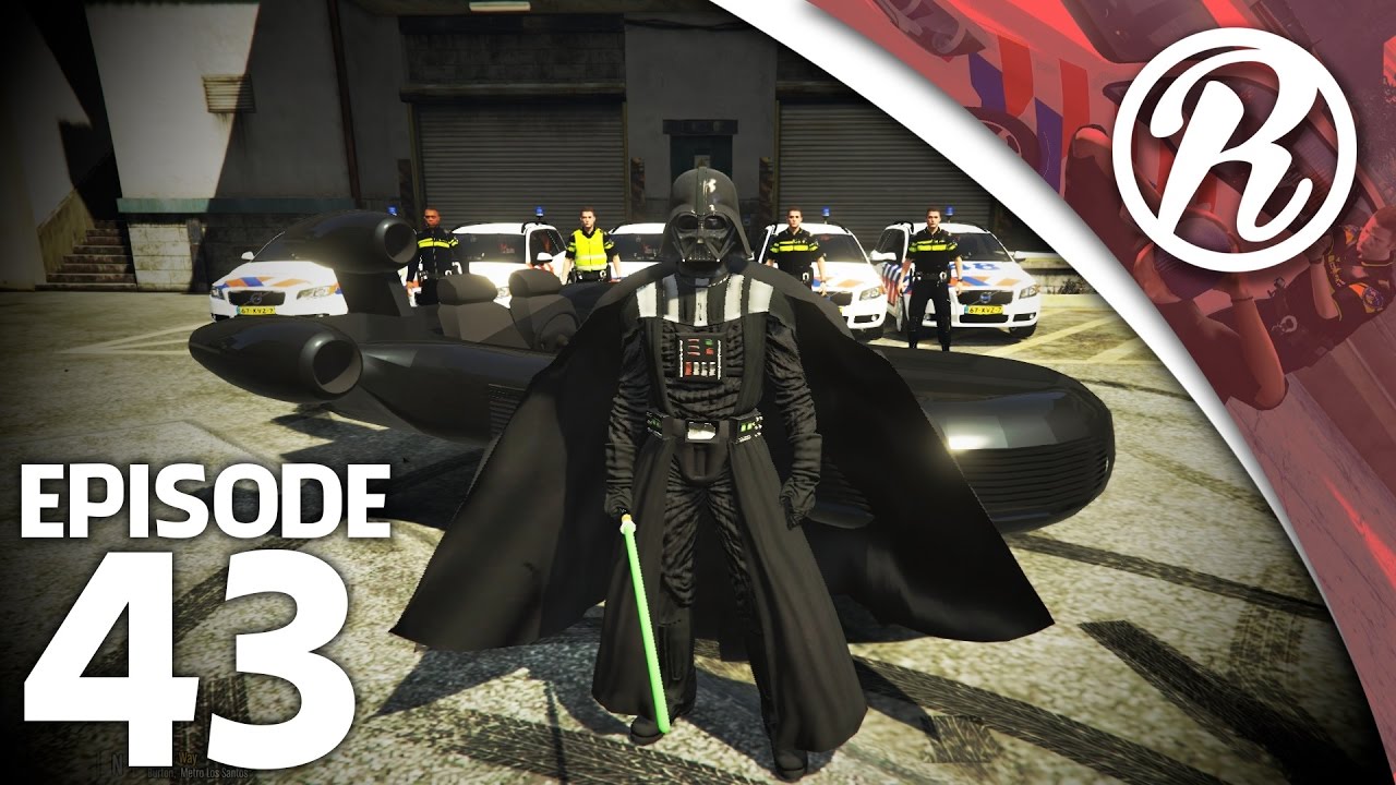 [GTA5] NEDERLANDSE POLITIE VS DARTH VADER - Royalistiq | Politie en boefje #43