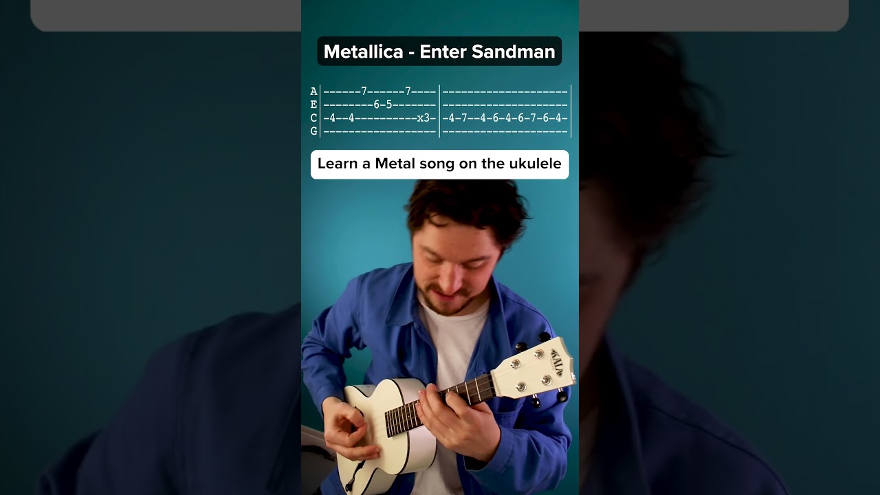How to play Metallica - Enter Sandman on the ukulele