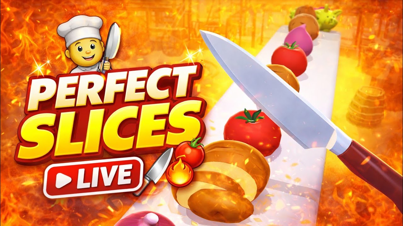 Perfect Slices Live Now 🍎🔪 gameplay #76 #live #shortslive #shortsfeed