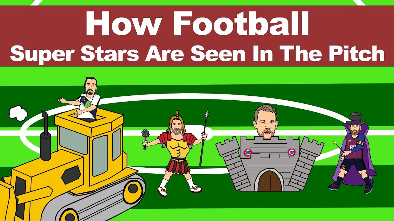 Funny Animation - How Super Star Soccer Players Are Seen in the Pitch