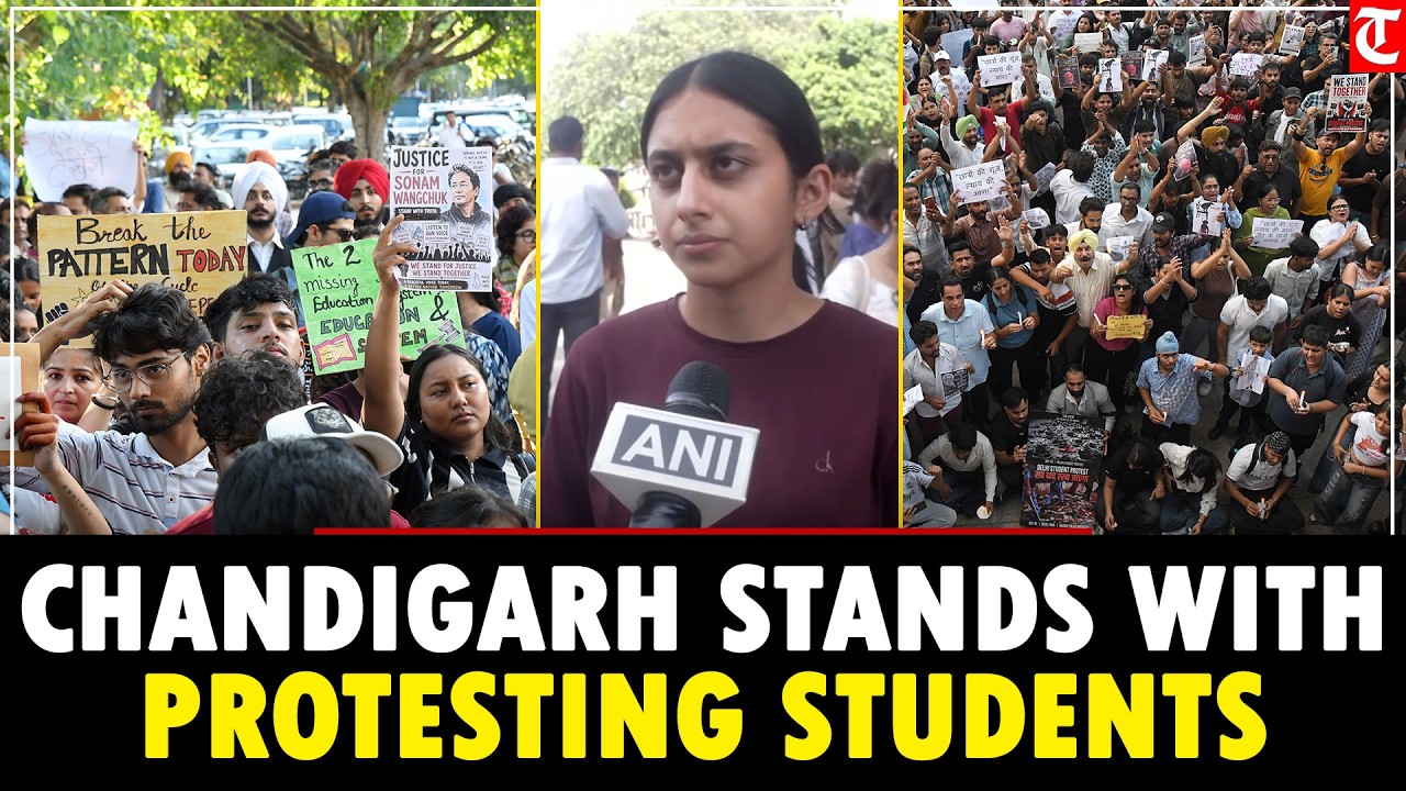 Chandigarh students, residents hold peaceful Sector 17 protest in support of Jantar Mantar students
