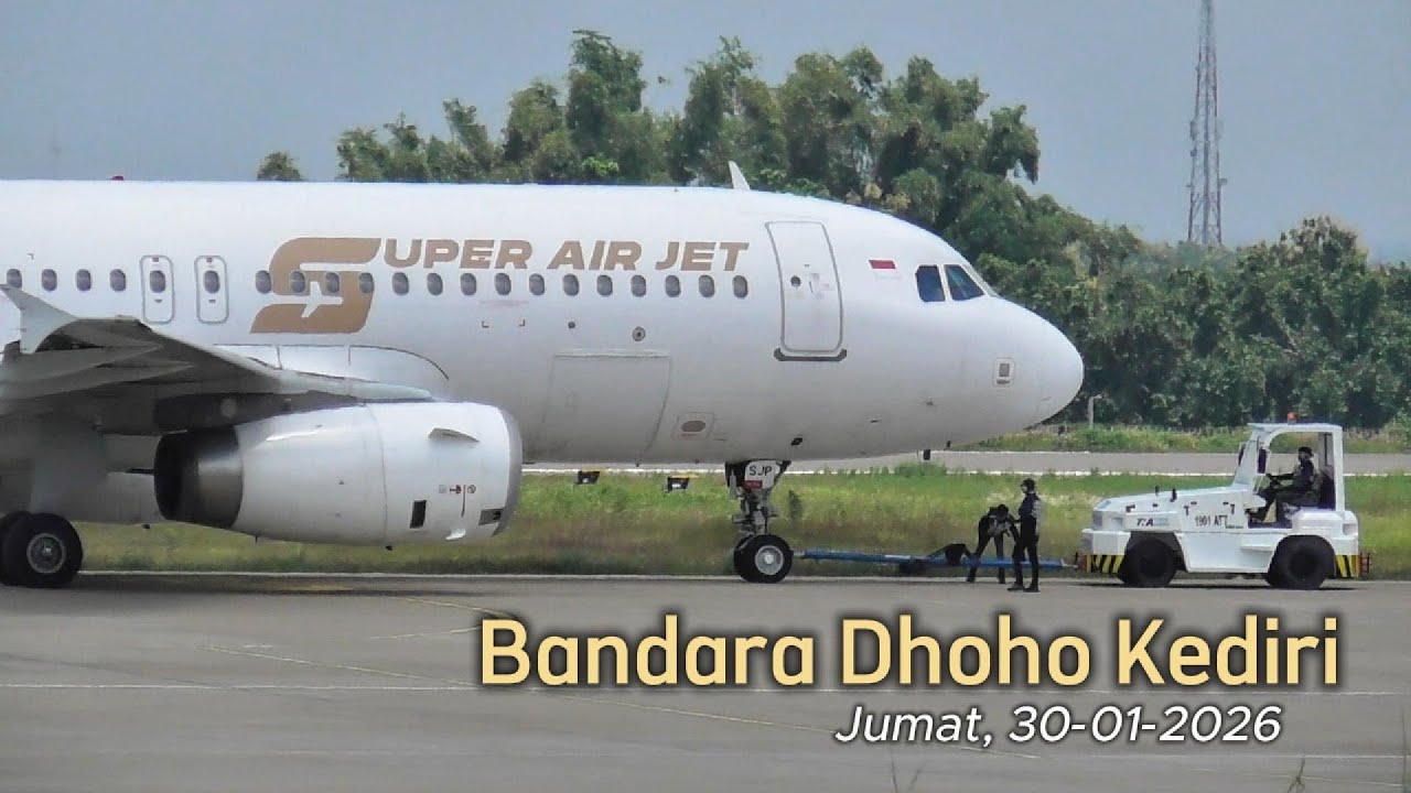 Keberangkatan dan Kedatangan hari ini cukup ramai | Bandara Dhoho Kediri (30/01/2026)