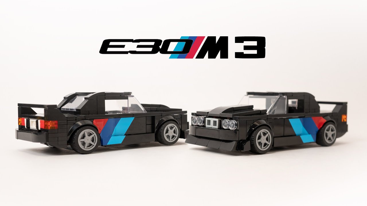 BUILDING THE BMW E30 in 4 minutes! | LEGO MOC