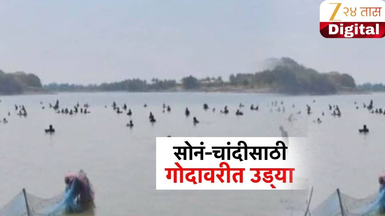 Special Report | सोनं-चांदी शोधण्यासाठी  गोदावरीत उड्या; गोदावरी पात्रात सोनं शोधण्यासाठी गर्दी