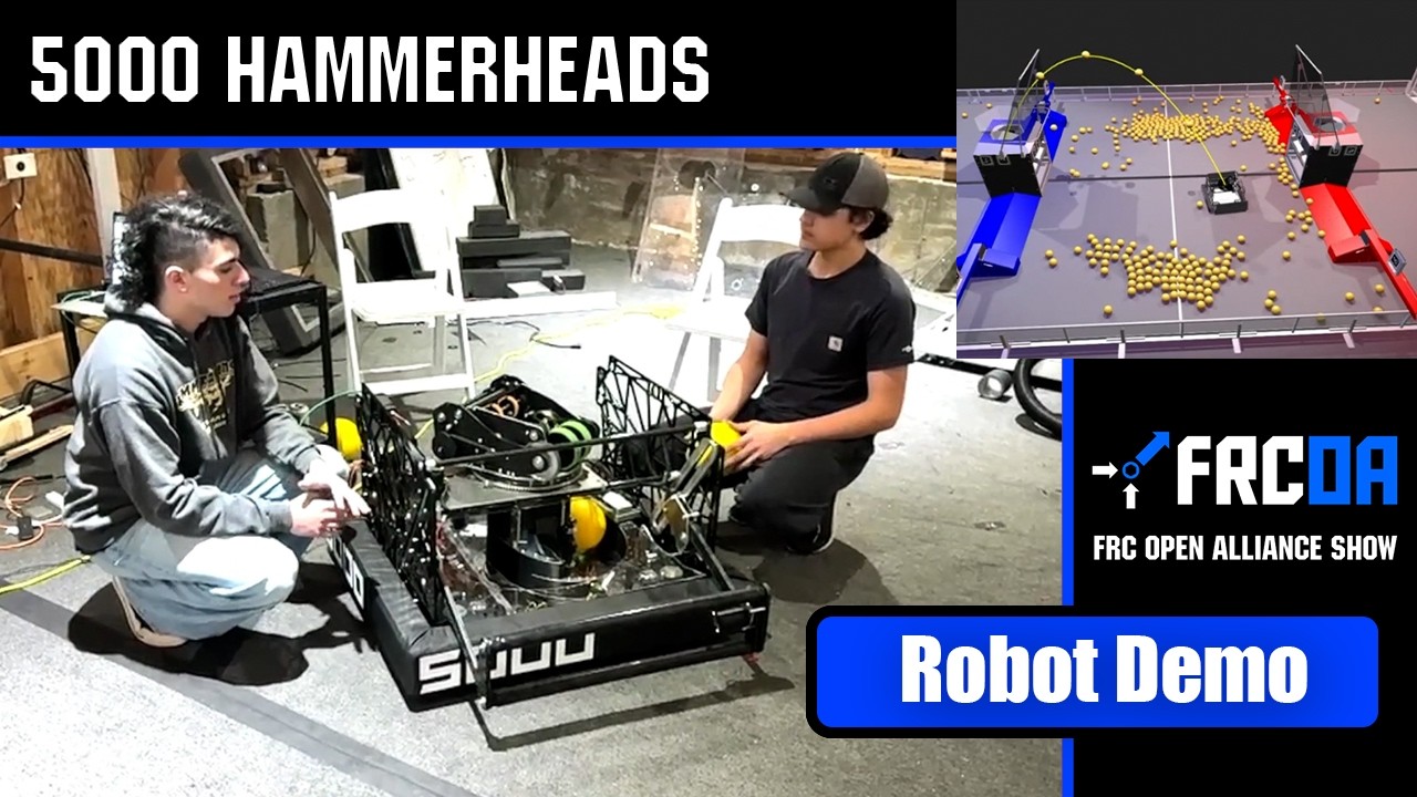 Robot Demo & Auto Simulation | 5000 HAMMERHEADS | FRC REBUILT