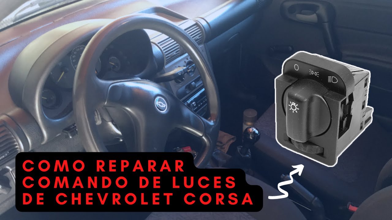 Como ponerle led o reparar selectora luces corsa de manera muy fácil