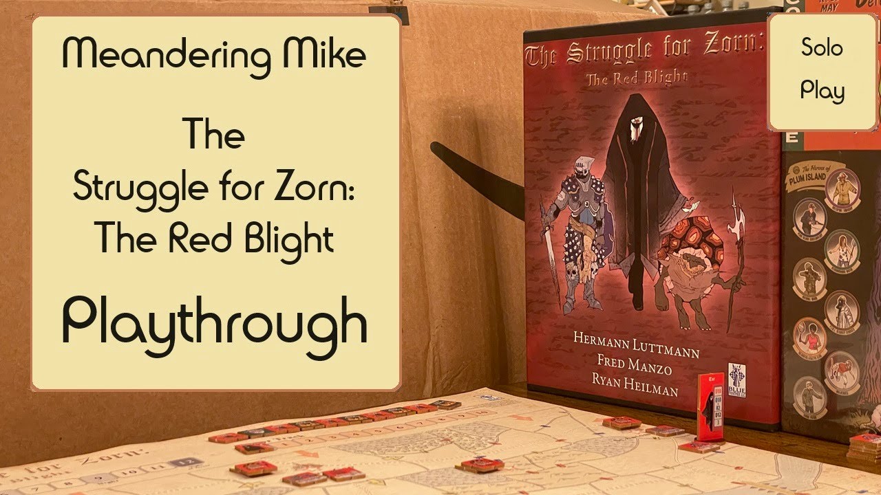 The Struggle For Zorn - The Red Blight - Solo Play and Review
