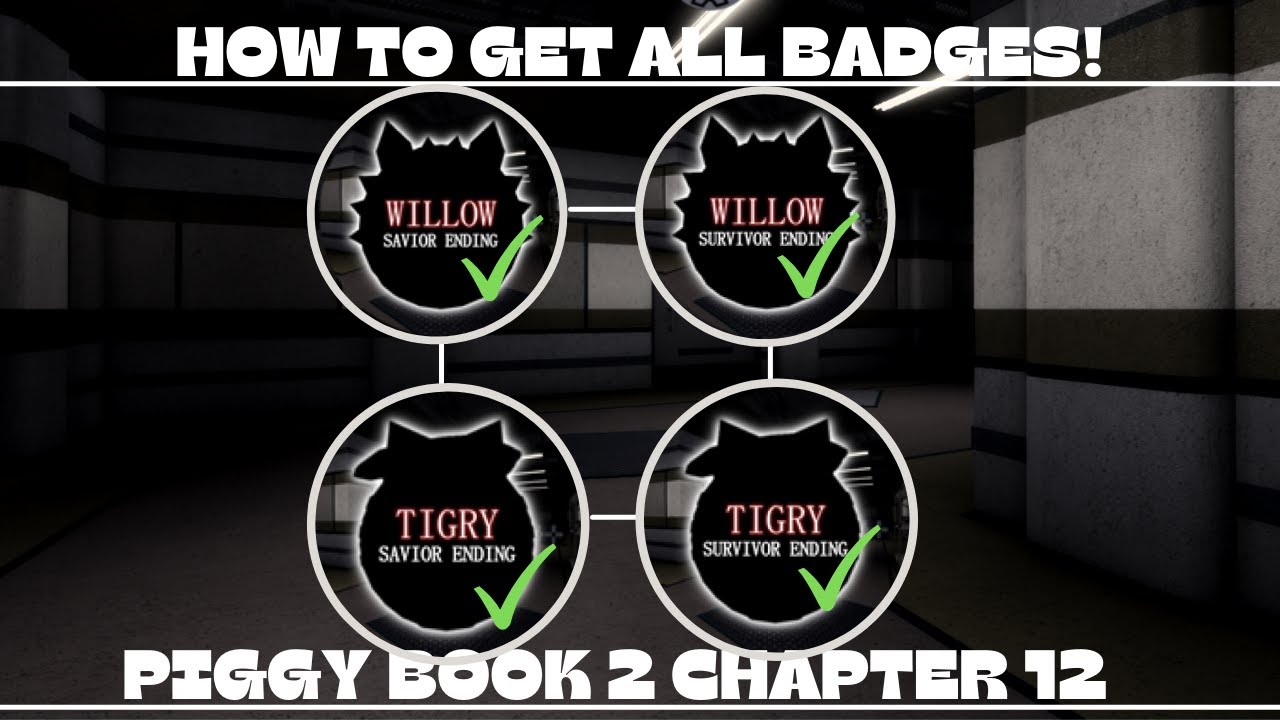 HOW TO GET ALL BADGES IN PIGGY BOOK 2 CHAPTER 12!