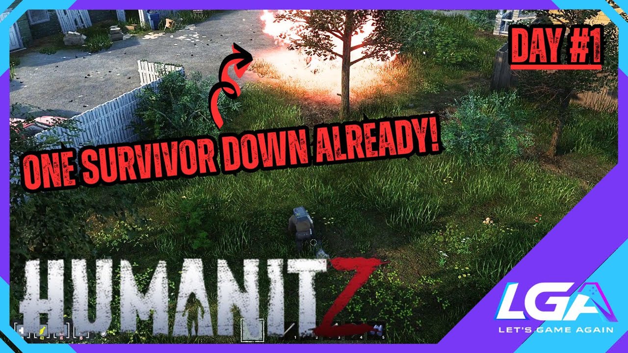 HumanitZ - Day 1 - One survivor down already!