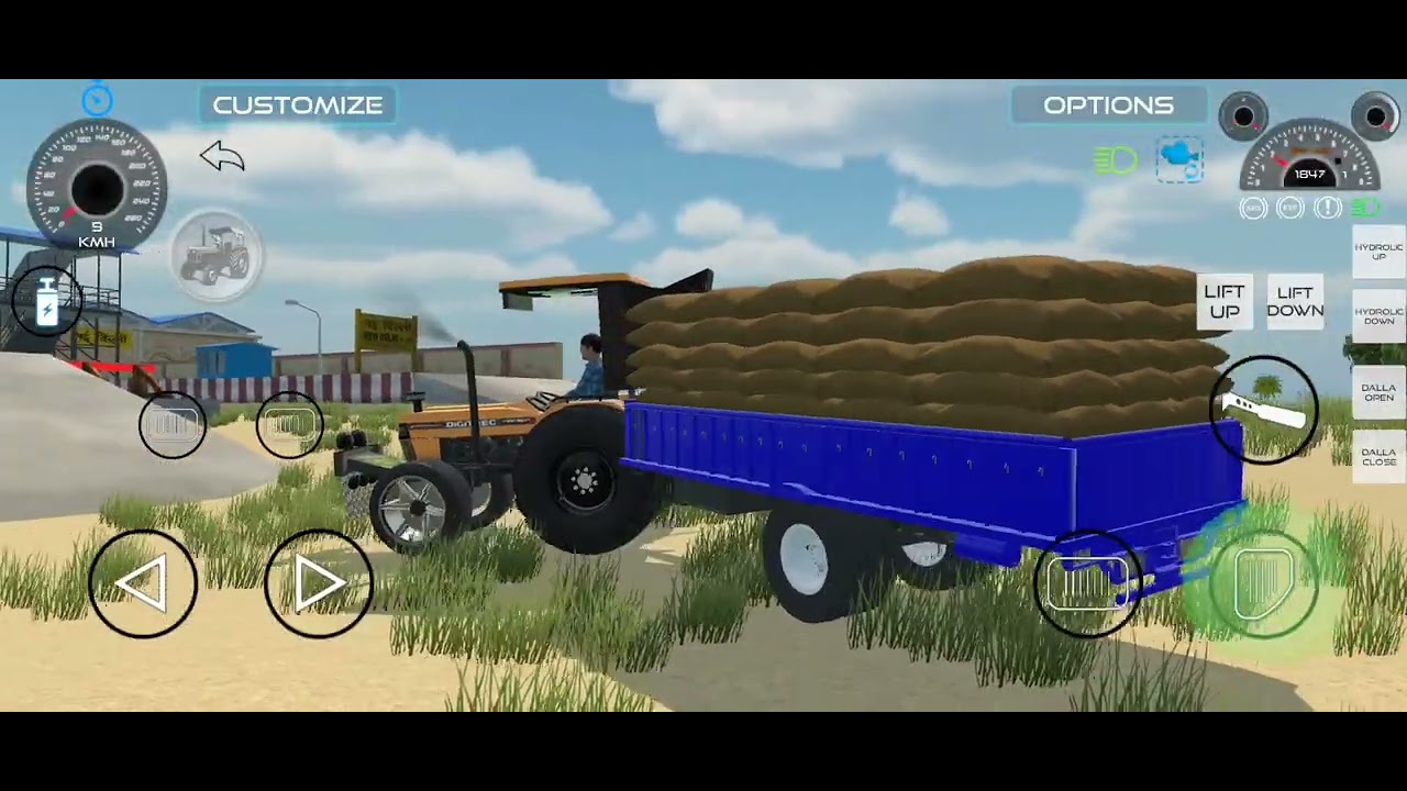 tractor trolley game video||Indian tractor game video|| #tractortrolley  