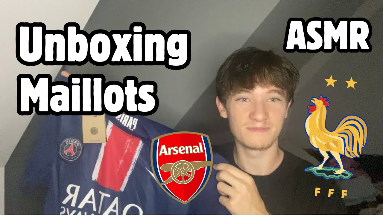 ASMR - Unboxing de 3 Maillots de Foot 👕