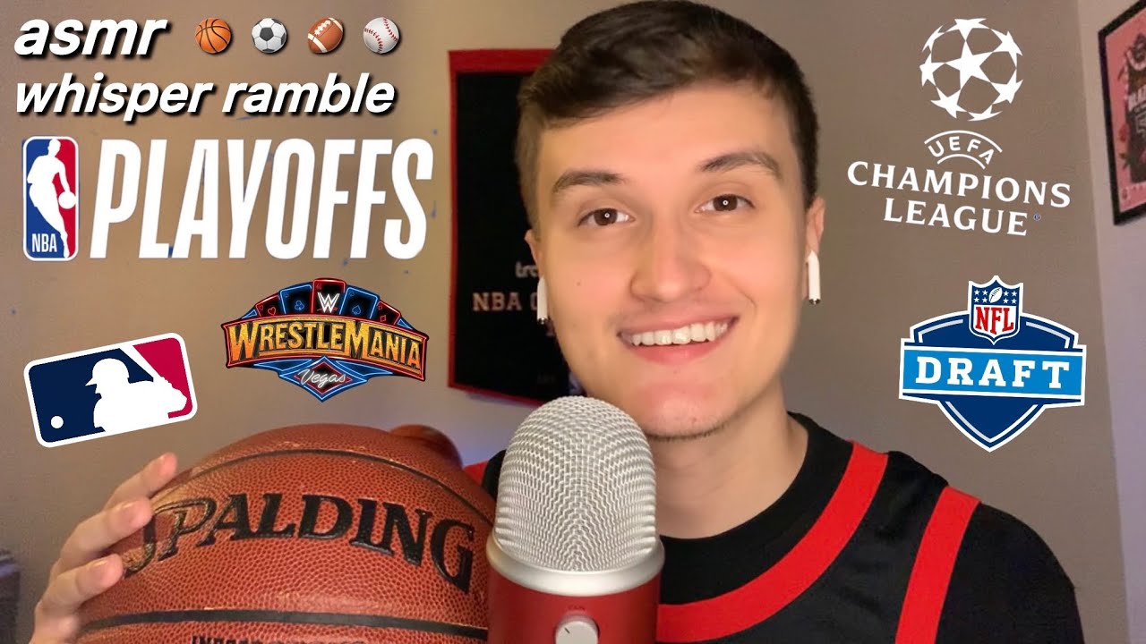 ASMR | Whispering All About Sports (nba playoffs, wrestlemania, nfl draft)