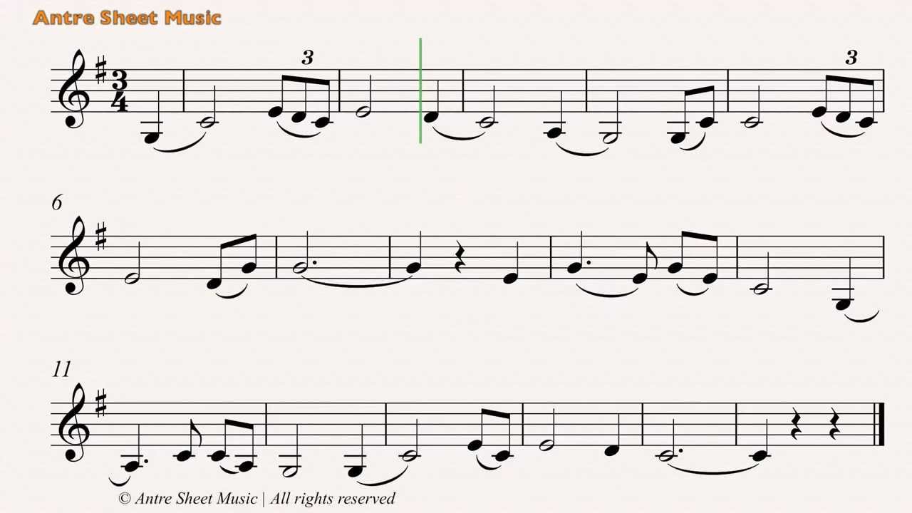 Amazing Grace- Easy Clarinet Sheet Music