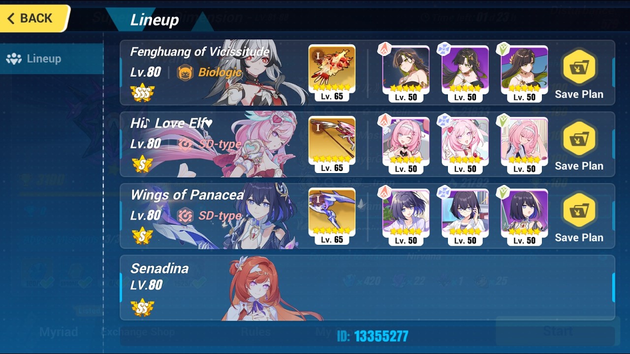 [HI3 SEA]Nirvana Abyss 579D - Rimestar (Fire) 786Pts - FV(SSS+1), WP(S0+1), HLE(S0+1)