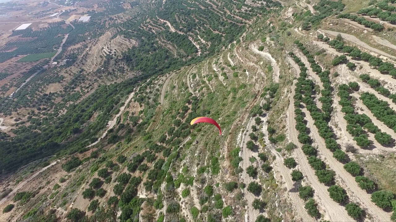 Paraglide at Falasarna Creta Chania Greece. Παραπεντε στα Φαλασαρνα Χανια Κρητη