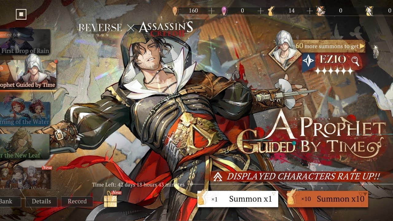 GACHA EZIO PULL RATE OFF, REVERSE 1999 X ASSASSIN CREED... #reverse1999 #assassinscreed #collab 