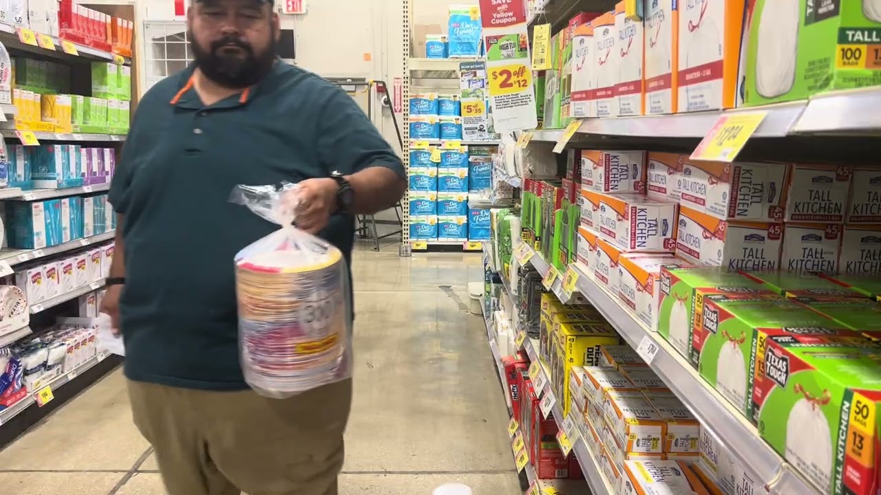 Getting busted by the man at H.E.B.