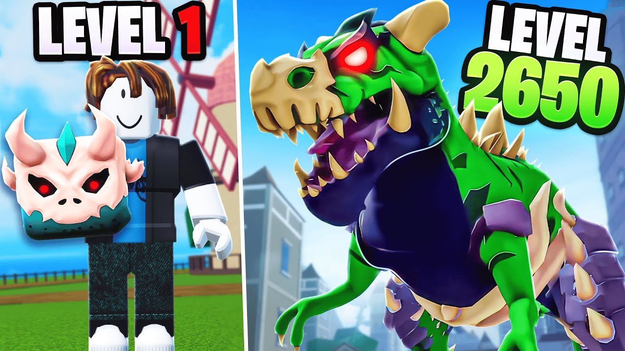 Starting From NOOB To MAX LEVEL With T-REX DINO.. (Blox Fruits)