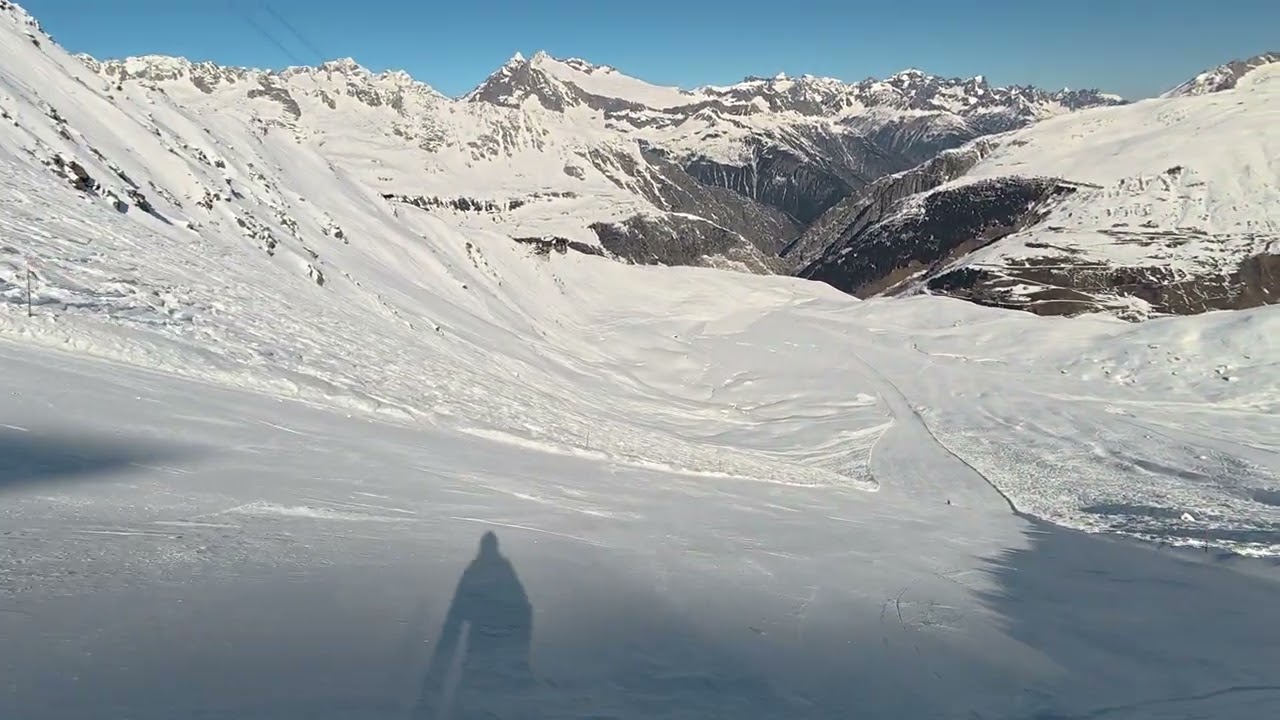 18.03.2025, Gemsstock-Andermatt, trasa 71 - Gletscherabfahrt/Bernhardt Russi Run