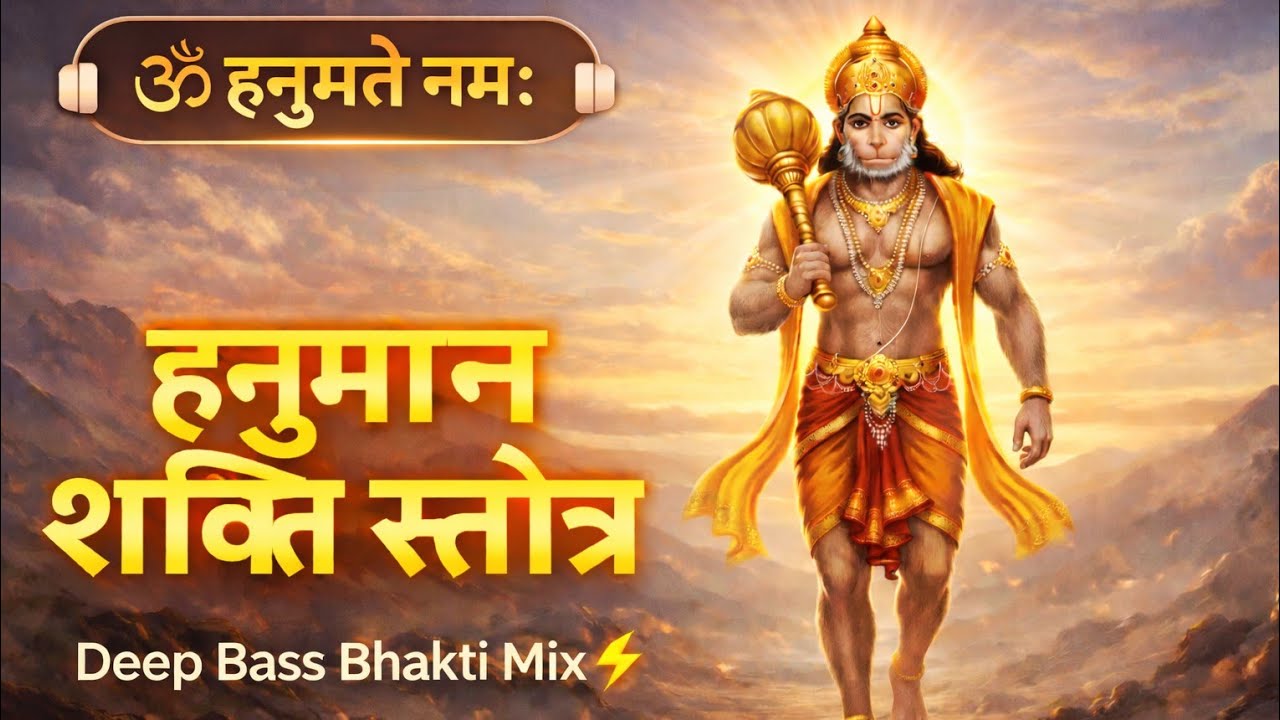 “हनुमान शक्ति स्तोत्र | Powerful Hanuman Mantra Mix | Deep Bass Bhakti Vibes 🔥”#Hanuman #Bajrangbali