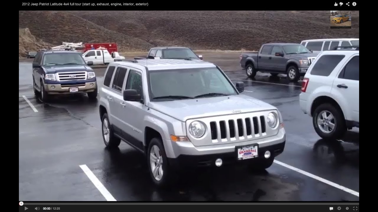 Jeep Patriot Latitude 4x4 2012 года, полный тур (запуск, выхлопная система, двигатель, интерьер, ...