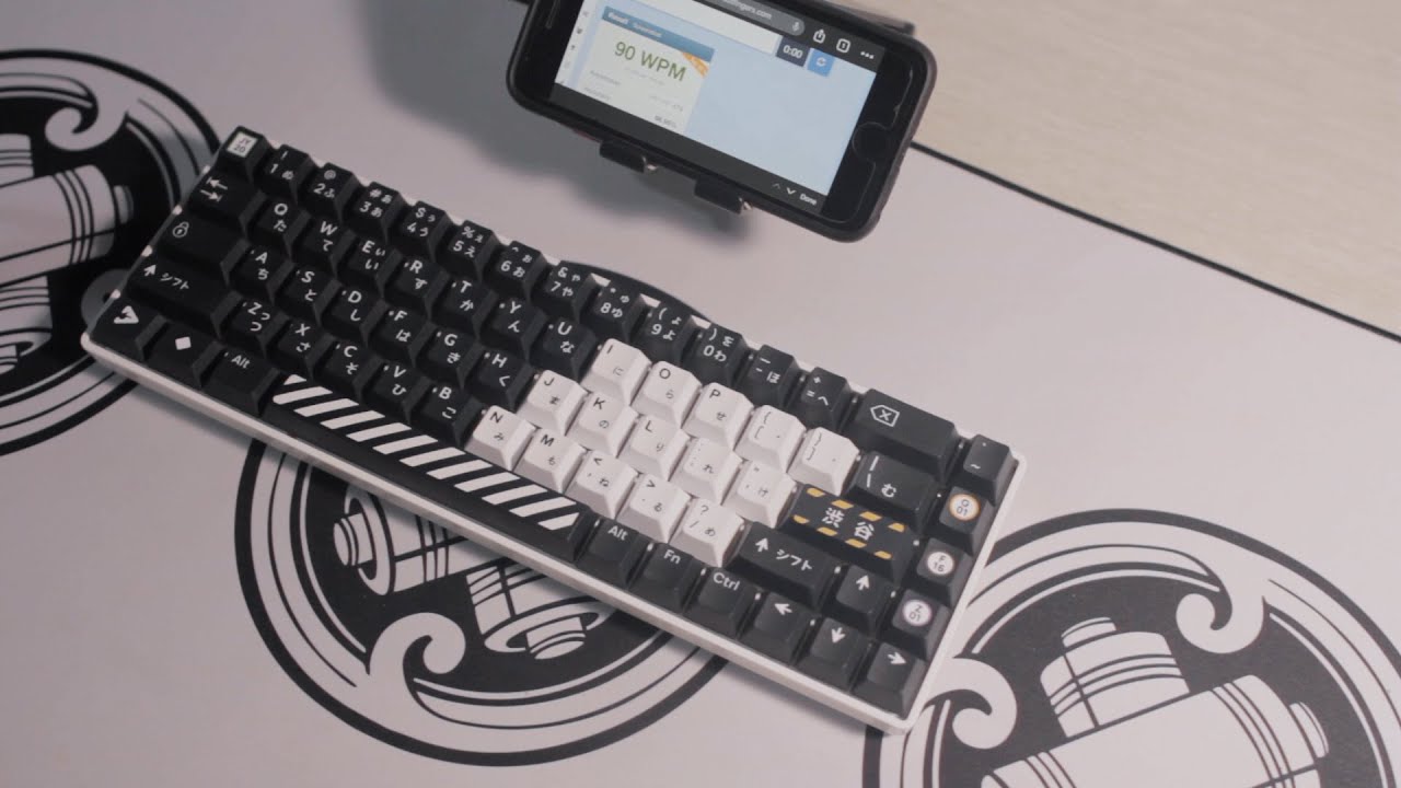 TYPING TEST NOIR N1 V2 BROWN SWITCH LUBED WITH KRYTOX 205G0