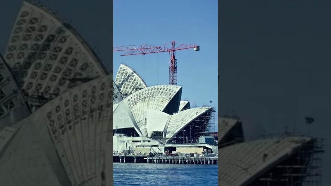 This is a photograph of the Sydney Opera House under construction in 1966. #shorts