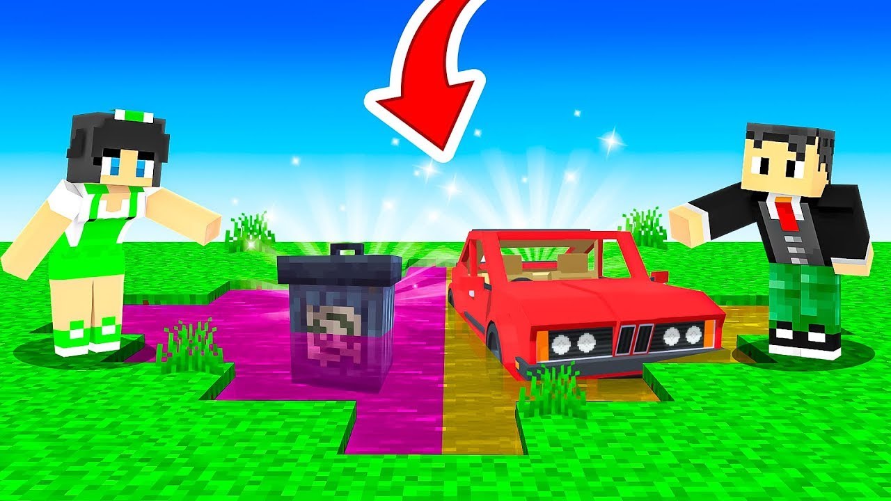 LAVANDO O CARRO NO LAGUINHO DO MINECRAFT
