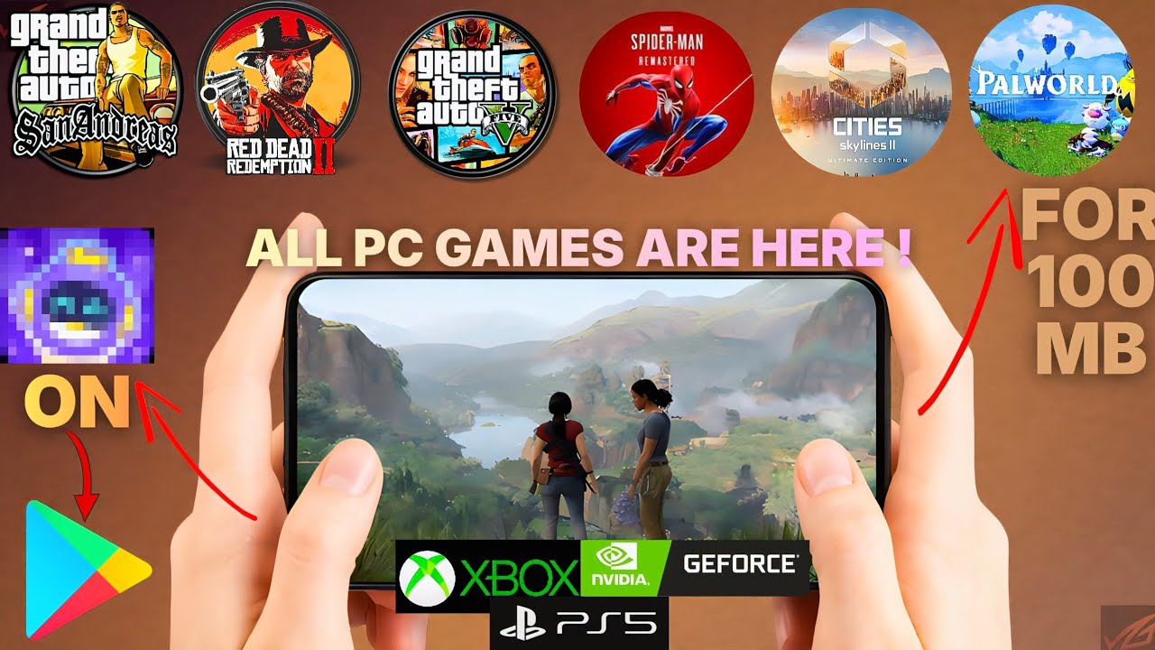 HOW TO PLAY ALL PC, PS5, XBOX GAMES IN MOBILE 📲