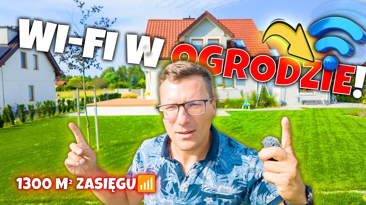 1300 M&sup2; ZASIĘGU WIFI! 🔥 JAK TO ZROBIŁEM? JAK ROZSZERZYĆ WIFI NA OGR&Oacute;D?