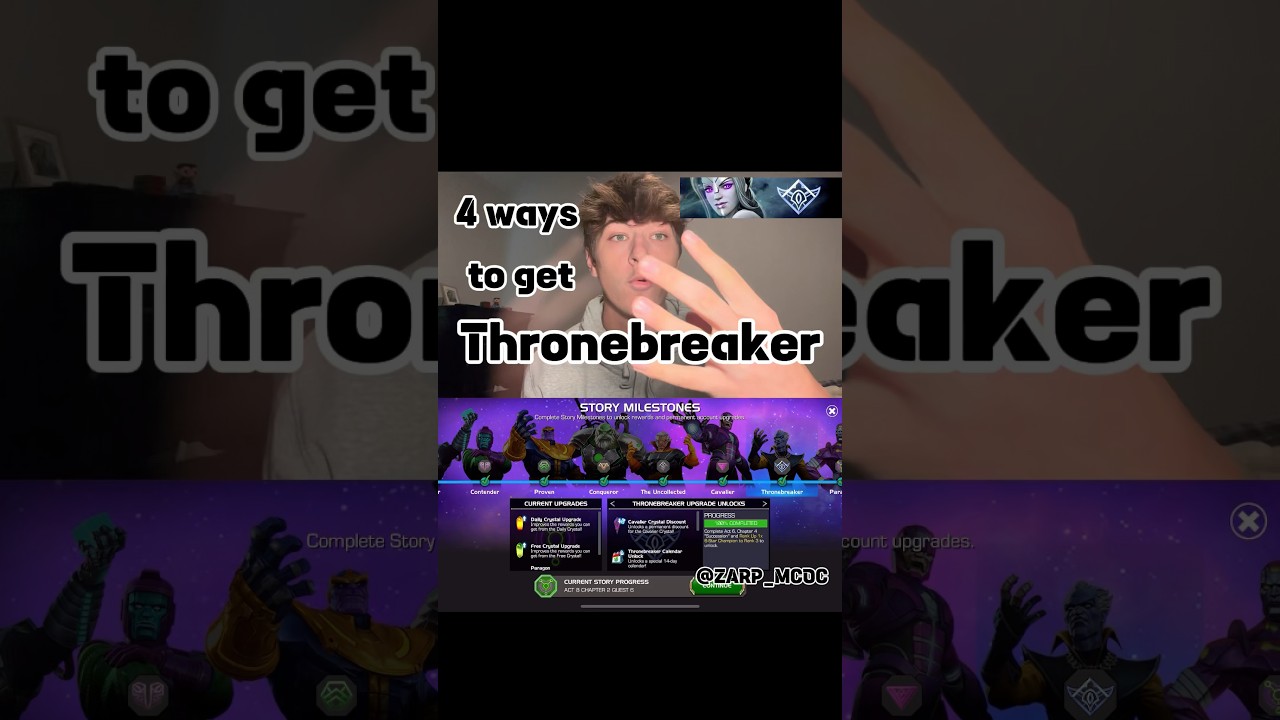 4 STEPS TO GET TO THRONEBREAKER #mcoc #marvel #contestofchampions #marvelcontestofchampions