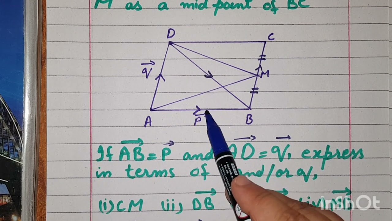 Topic:Vectors | Ch#7 Ex.7D Q#2 | D4 7th ed. | O Level Mathematics