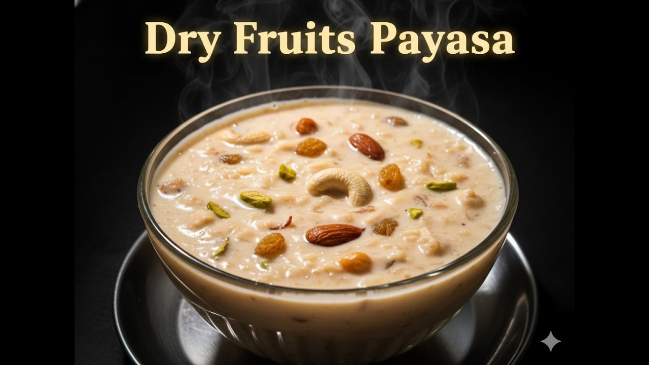 Dry Fruits Payasa Recipe | ಡ್ರೈ ಫ್ರೂಟ್ಸ್ ಪಾಯಸ | Rich & Creamy Sweet Recipe Kannada