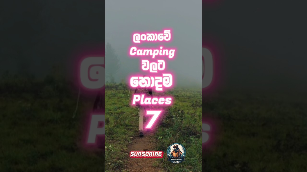 Best Camping Places in Sri Lanka 🔥🇱🇰 #shorts #camping #srilanka