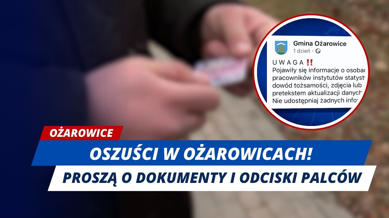 PODSZYWAJĄ SIĘ POD INSTYTUCJE I WYŁUDZAJĄ DANE