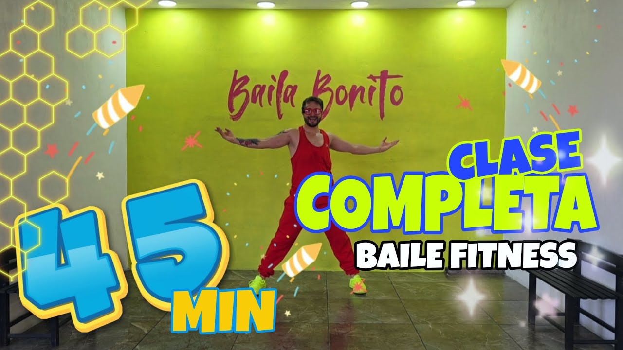 Clase COMPLETA / 45min de Baile Fitness super FÁCIL para ejercitarte ✅️🕺