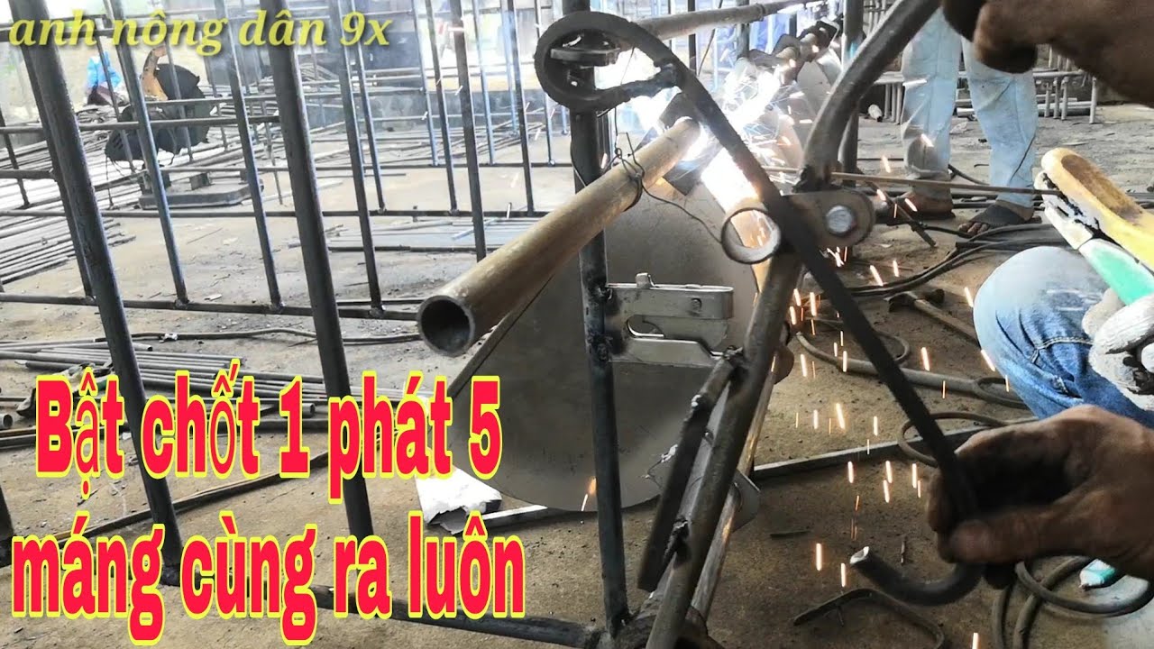 Cách hàn máng gầu cho heo hậu bị siêu tiện lợi cho anh chị e tham khảo!