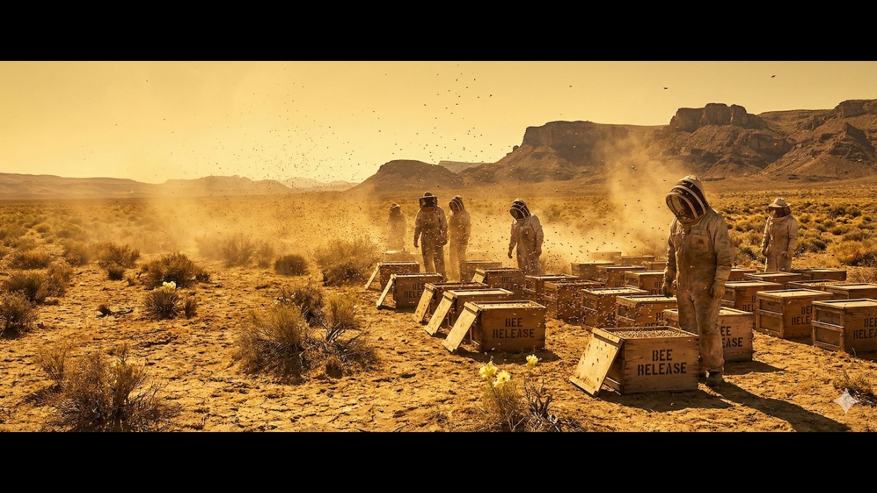 Nevada Released Millions of Bees Into Salt Desert | Critics Were Stunned by What Happened Next