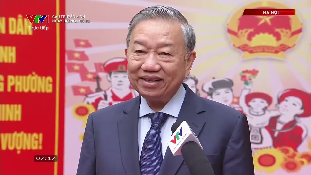 Các đồng chí lãnh đạo Đảng, Nhà nước thực hiện quyền cử tri | Ngày hội non sông