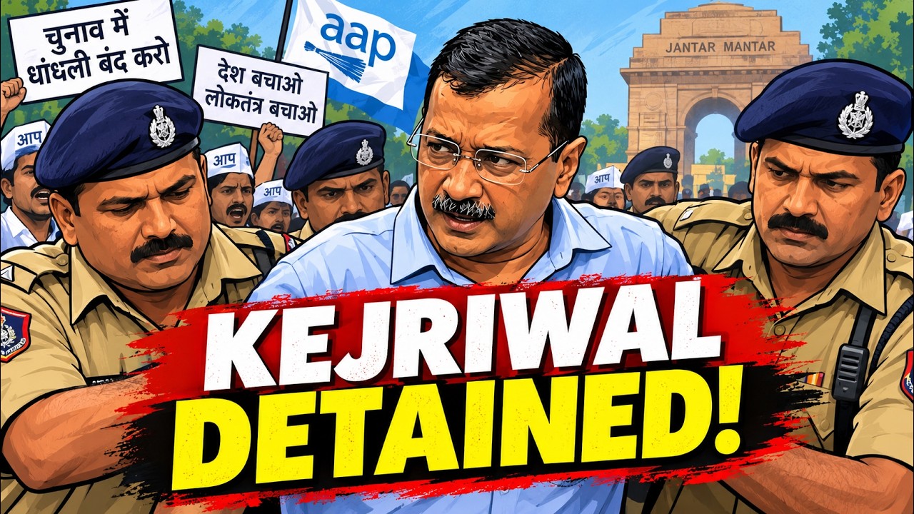 Arvind Kejriwal Detained During Delhi Protest, Calls for Nationwide Demonstrations
